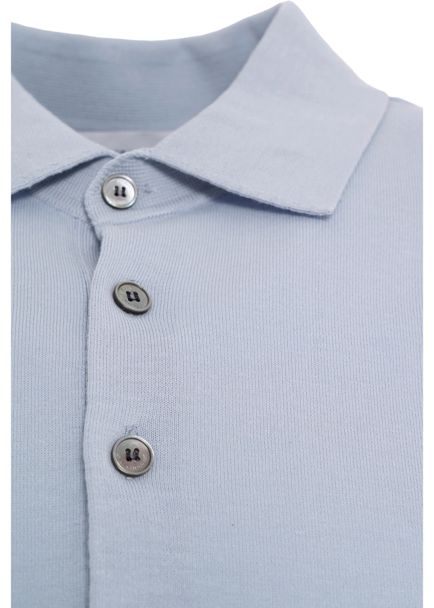 Tricou Polo Cotton-silk blend polo - Img 4