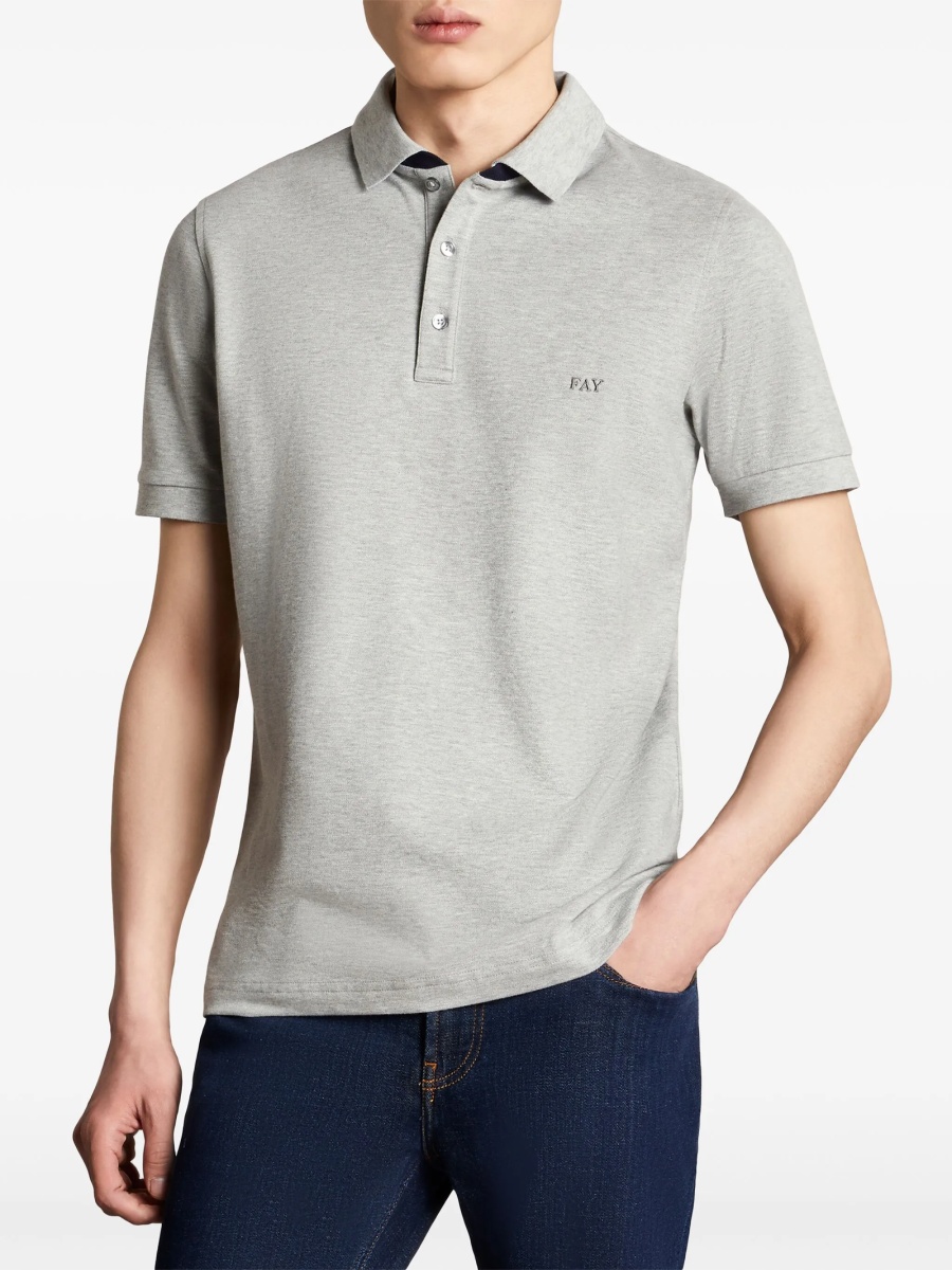 Tricou Polo Fay gri - Img 2