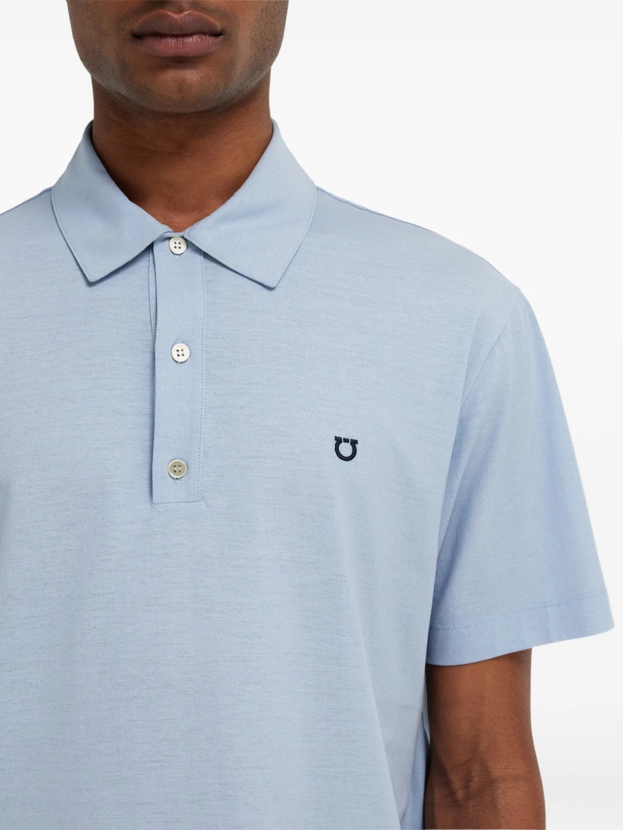 Tricou Polo Ferragamo albastru - Img 5