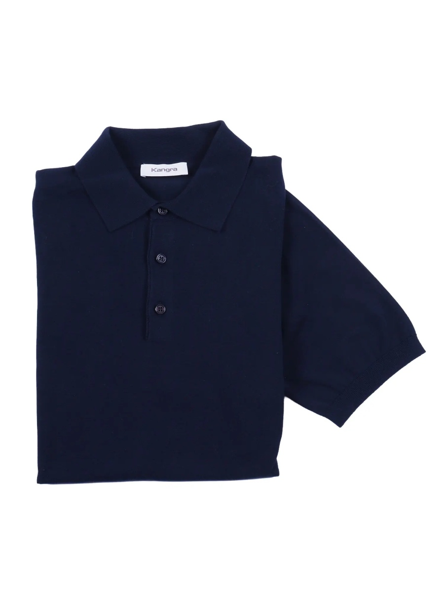 Tricou Polo Fully-fashioned plain-knit polo shirt - Img 3