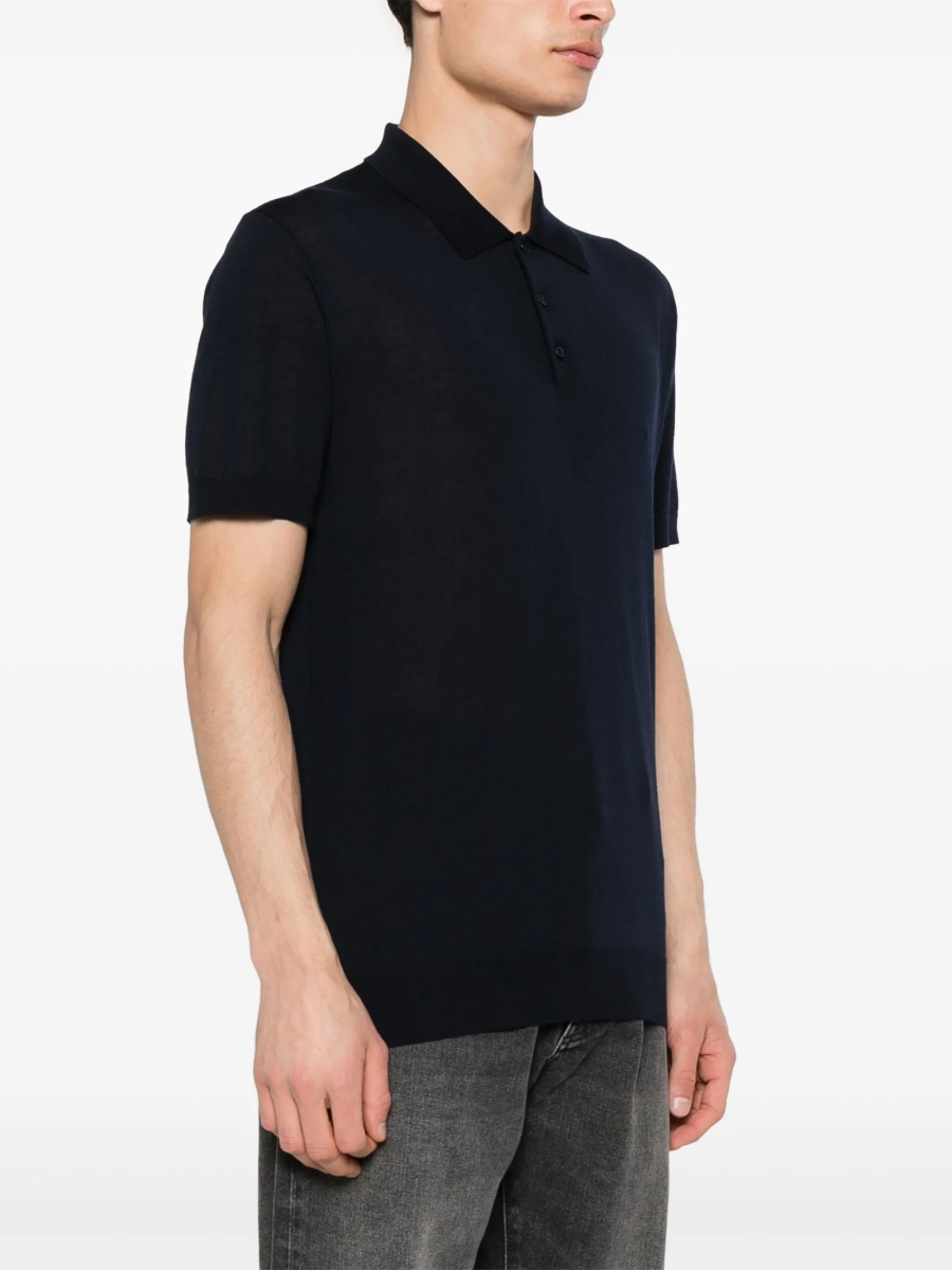 Tricou Polo Golden Goose albastru - Img 3