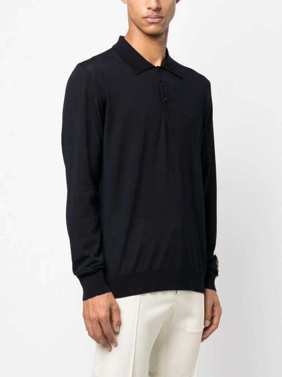 Tricou Polo Golden Goose albastru - Img 3