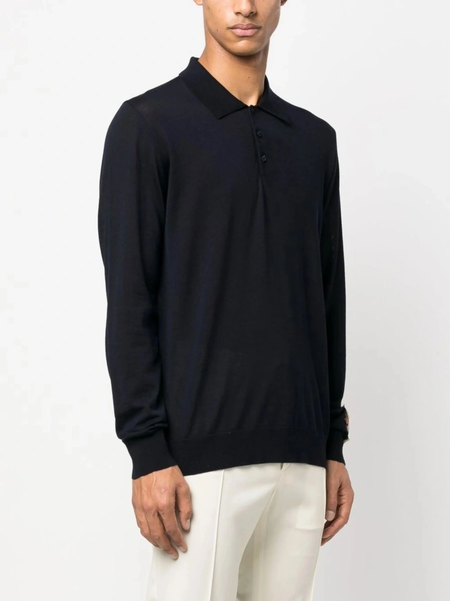 Tricou Polo Golden Goose albastru - Img 3