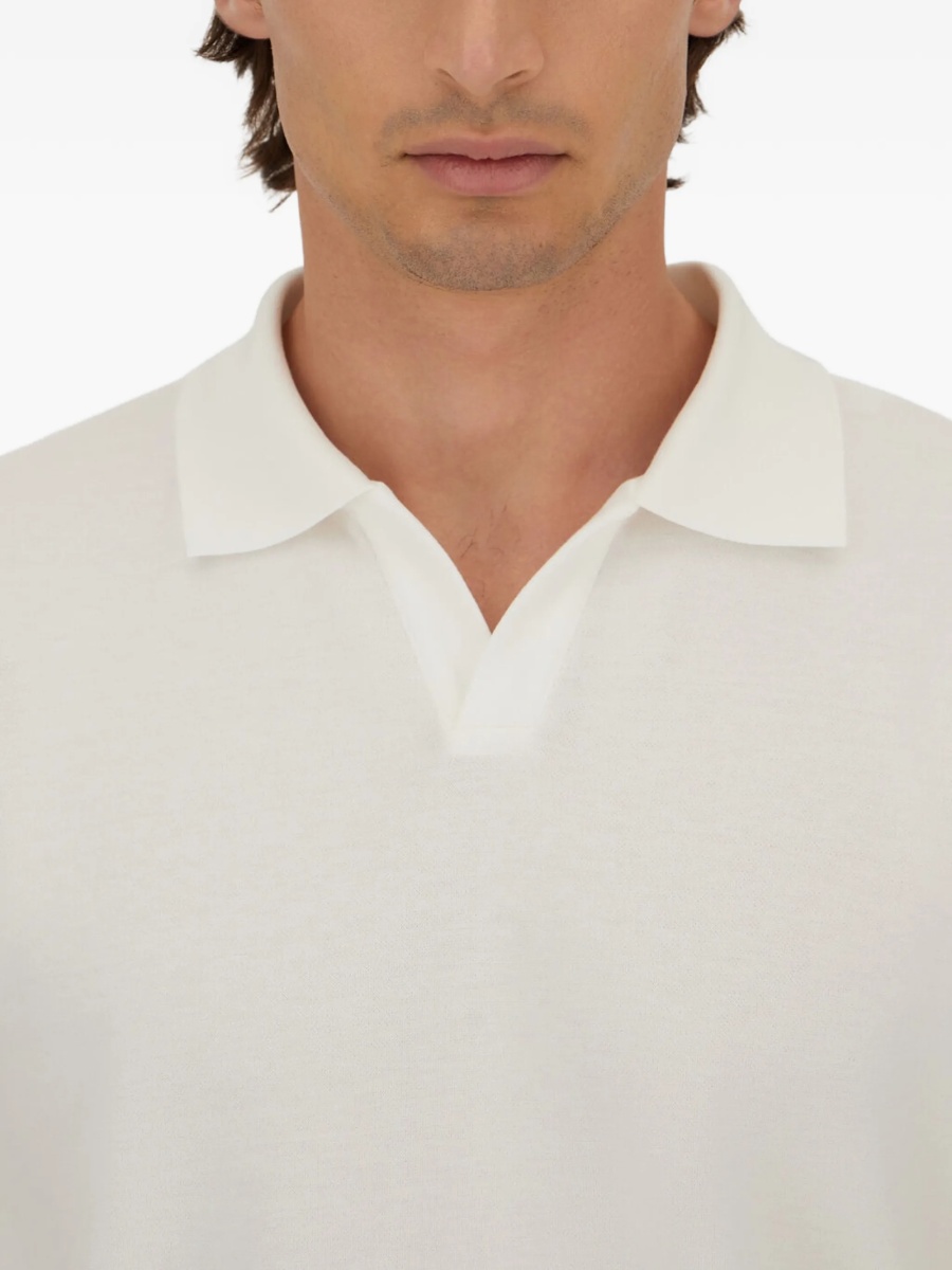 Tricou Polo Herno alb - Img 4
