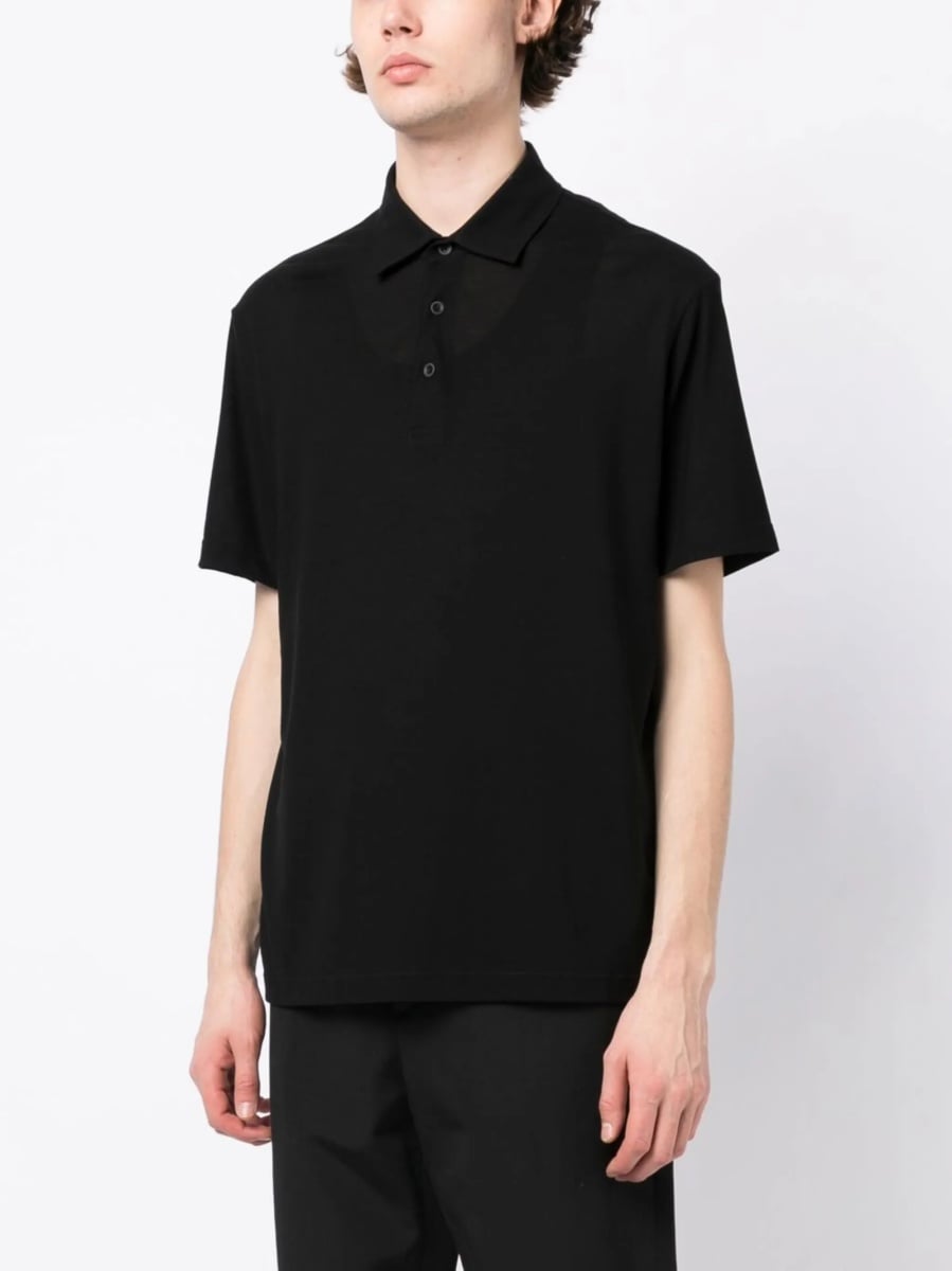 Tricou Polo Herno negru din bumbac - Img 3