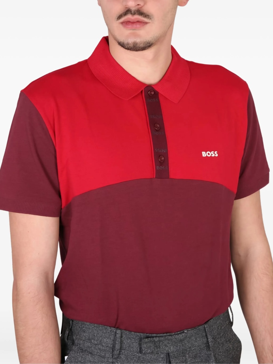 Tricou Polo Hugo Boss rosu - Img 4