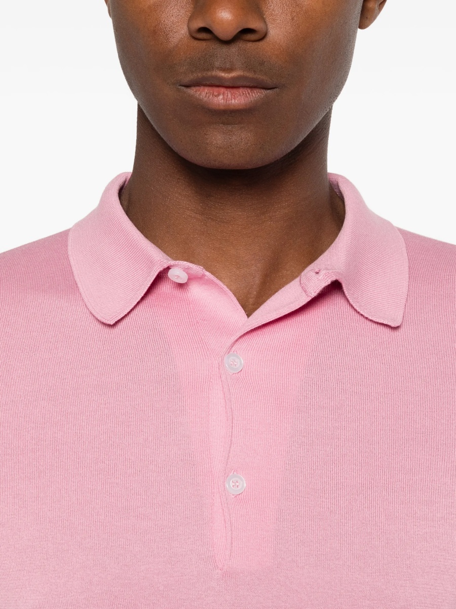 Tricou Polo John Smedley roz - Img 5