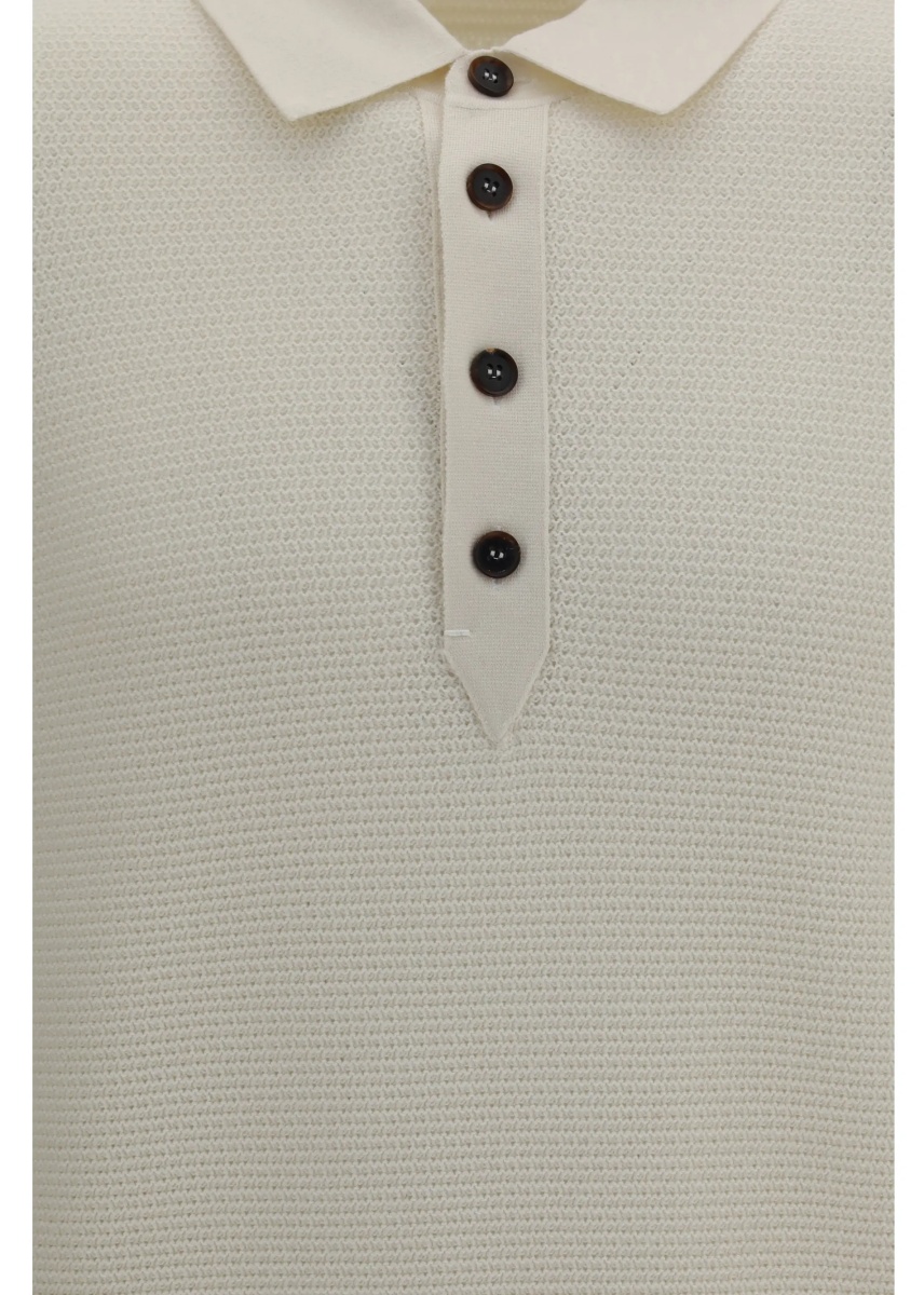 Tricou Polo Long-sleeve cashmere Polo Shirt - Img 3