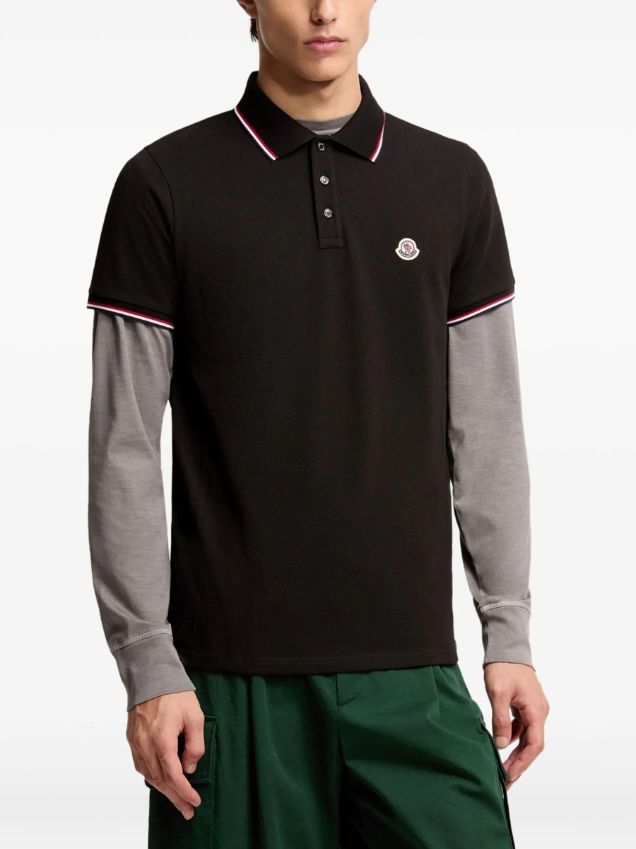 Tricou Polo Moncler negru - Img 3