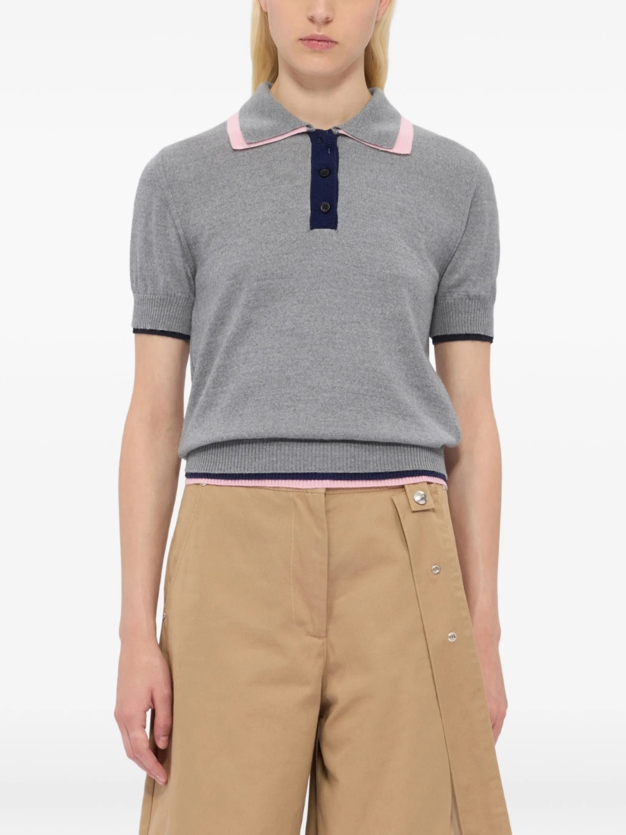 Tricou Polo MSGM gri - Img 3