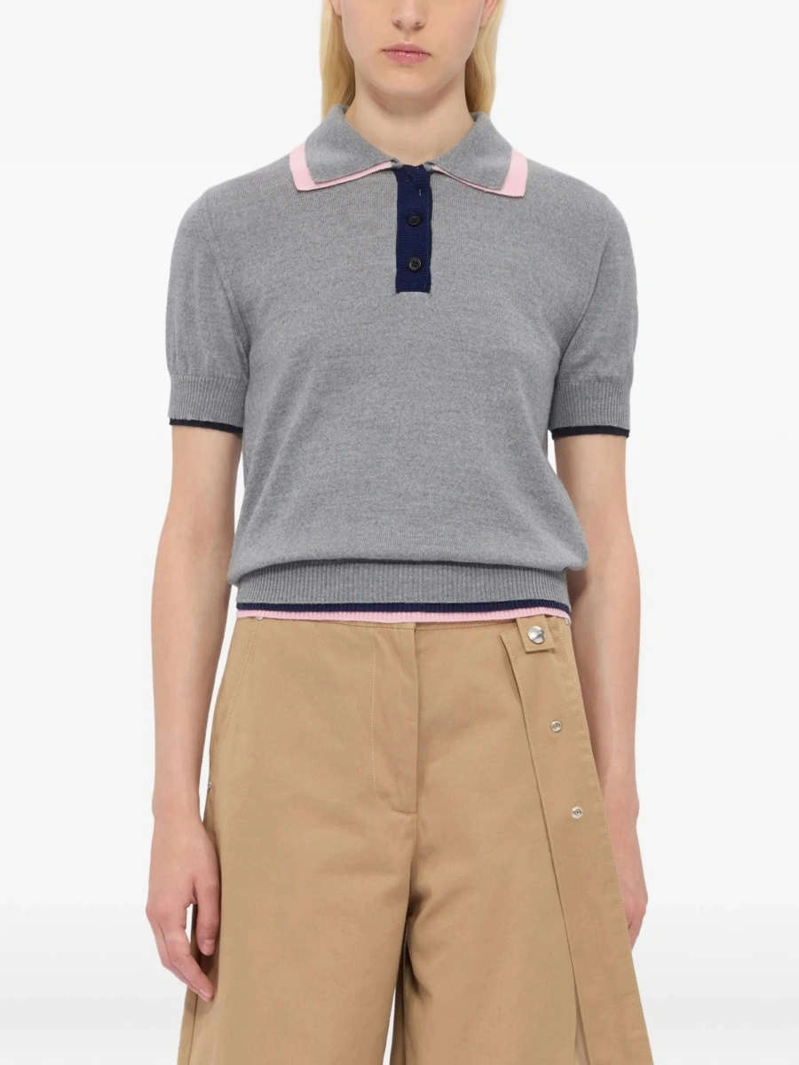 Tricou Polo MSGM gri - Img 3