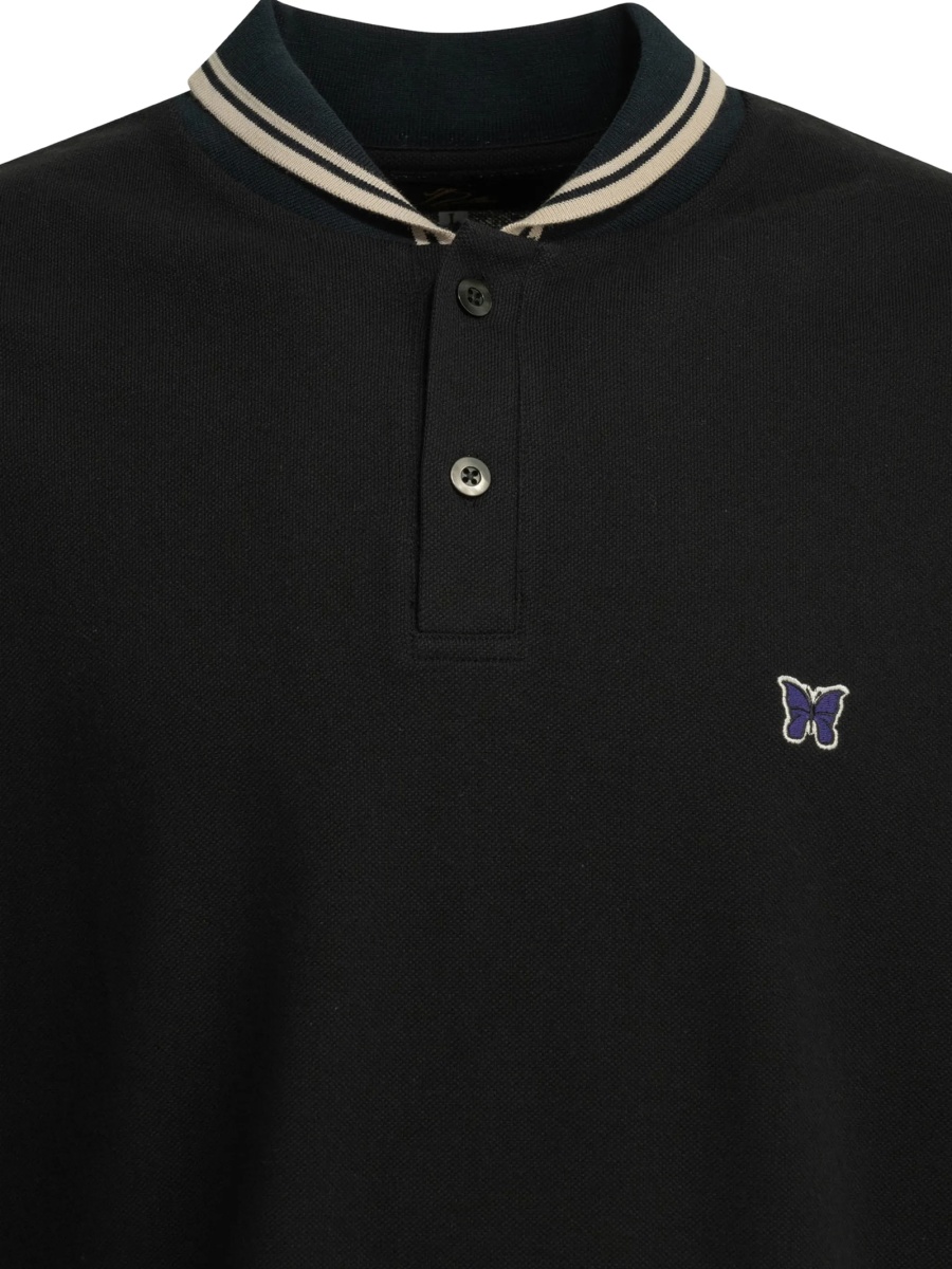 Tricou Polo NEEDLES negru - Img 5