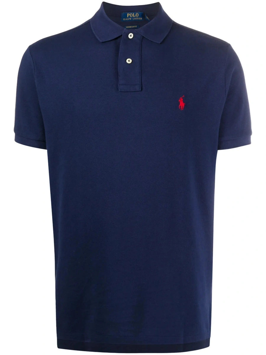 Tricou polo Ralph Lauren albastru din bumbac - Img 8