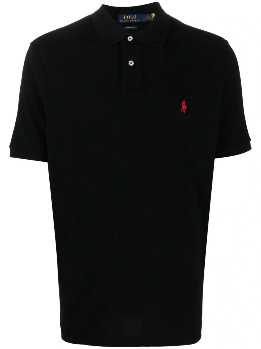 Tricou polo Ralph Lauren negru din bumbac - Img 7