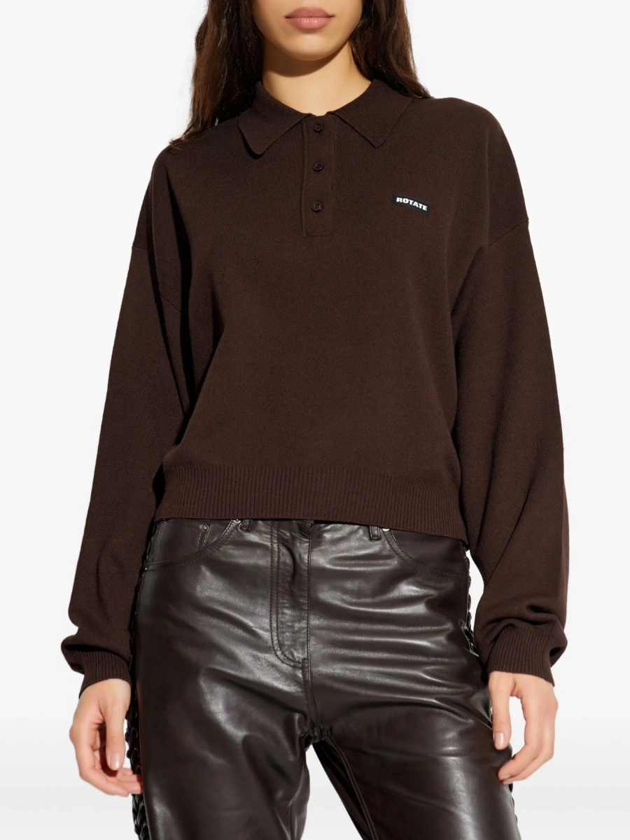 Tricou Polo ROTATE Birger Christensen maro - Img 3