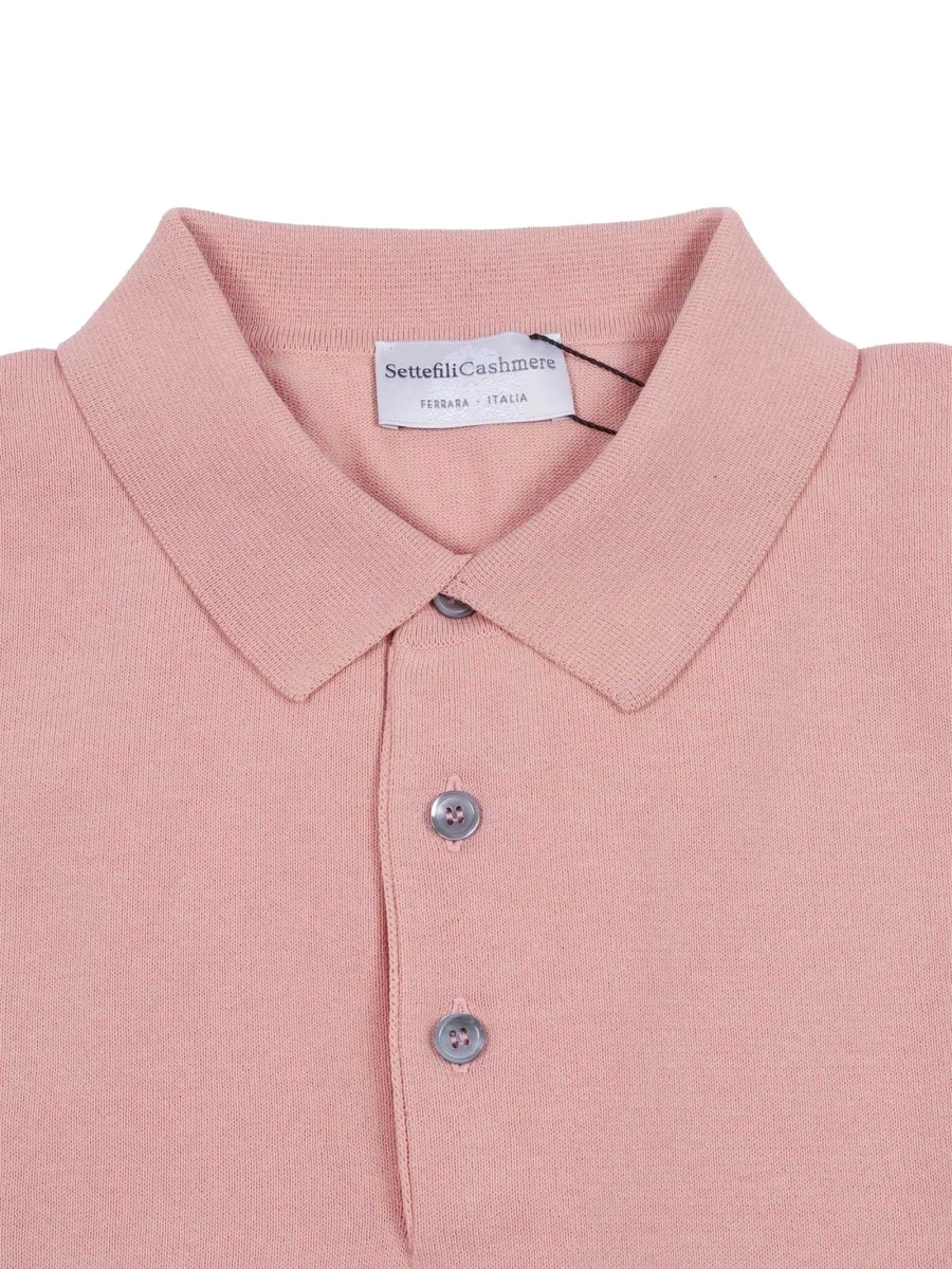 Tricou Polo SETTE FILI CASHMERE roz - Img 3