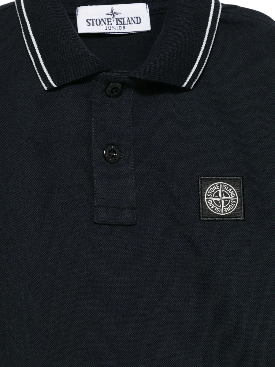 Tricou polo Stone Island albastru - Img 5