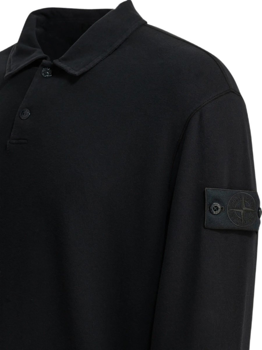 Tricou Polo Stone Island negru - Img 3