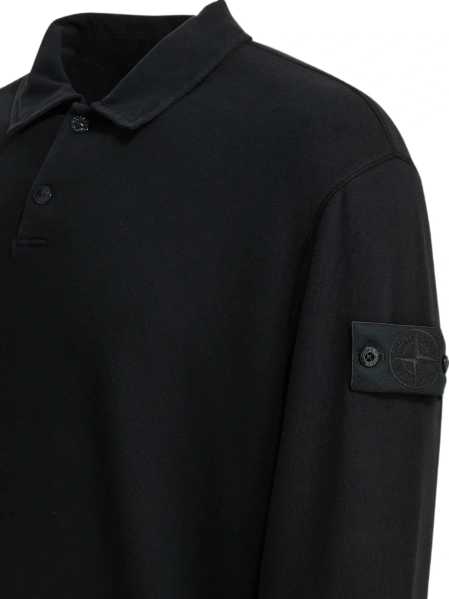 Tricou Polo Stone Island negru - Img 3