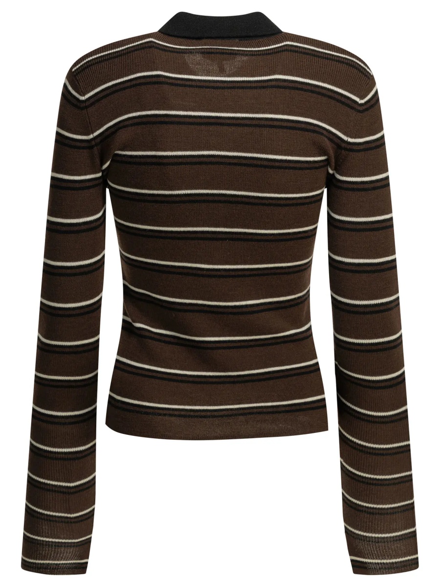 Tricou Polo Striped wool polo sweater - Img 2