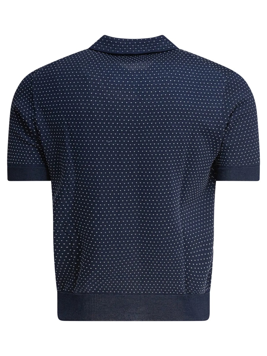 Tricou Polo Textured knit polo shirt buttons - Img 2