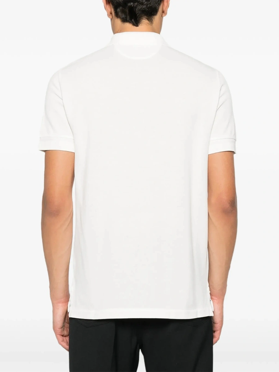 Tricou polo Tom Ford alb din bumbac - Img 6