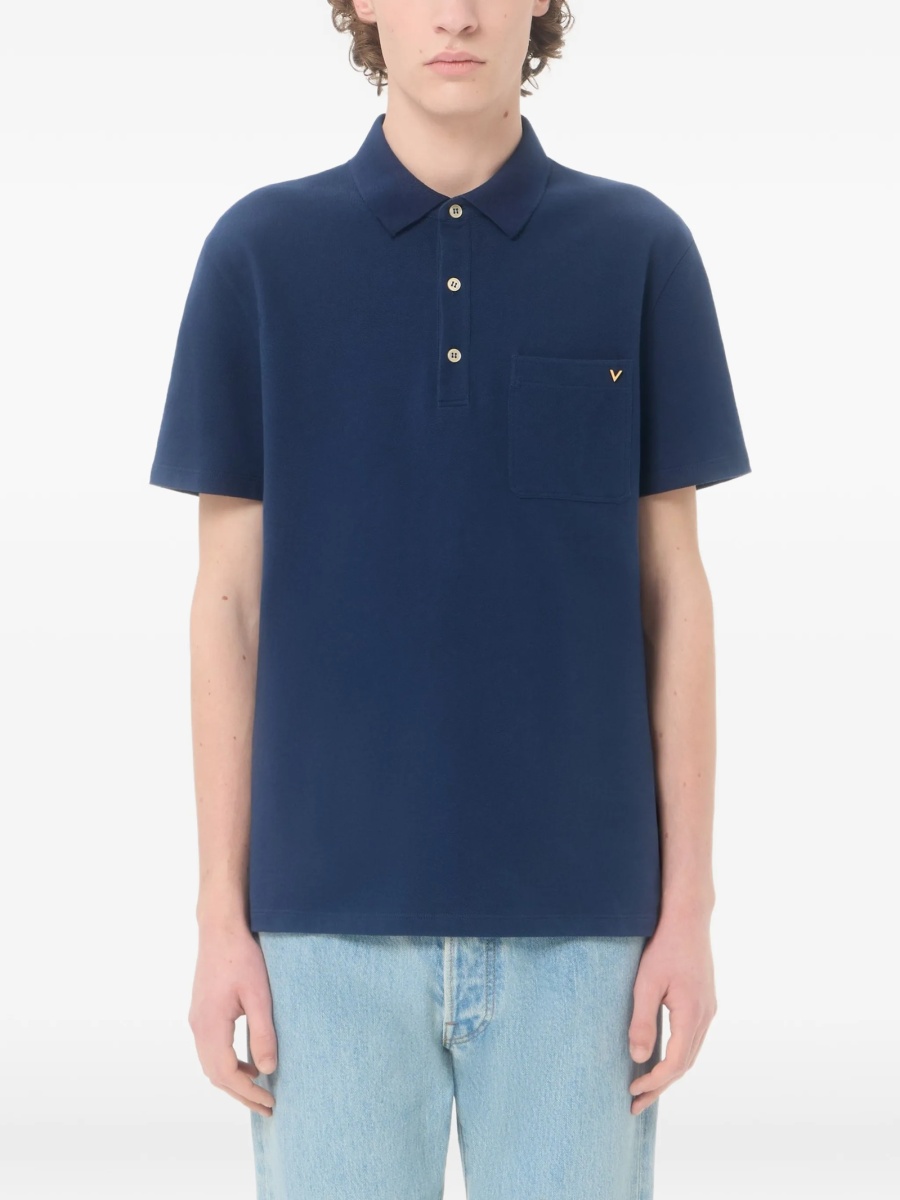 Tricou Polo Valentino Garavani albastru - Img 3