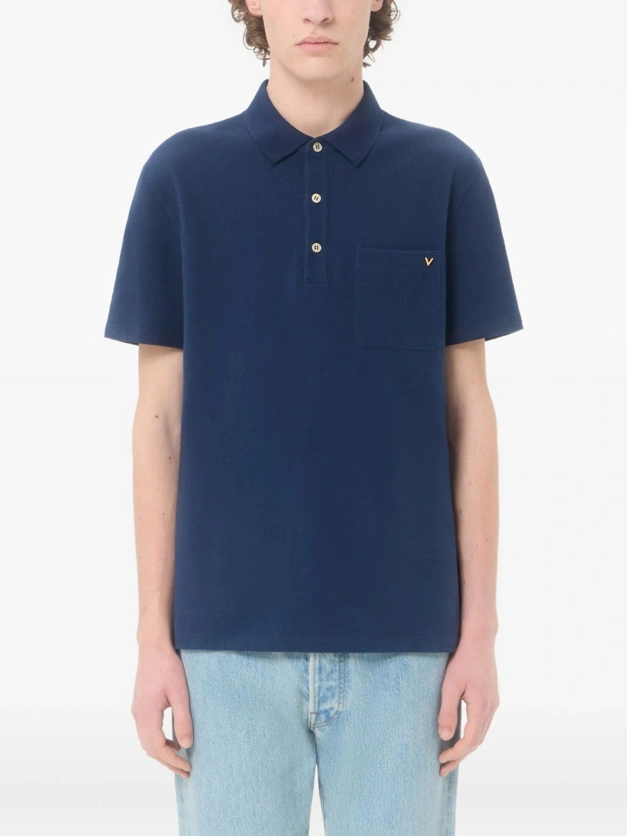 Tricou Polo Valentino Garavani albastru - Img 3