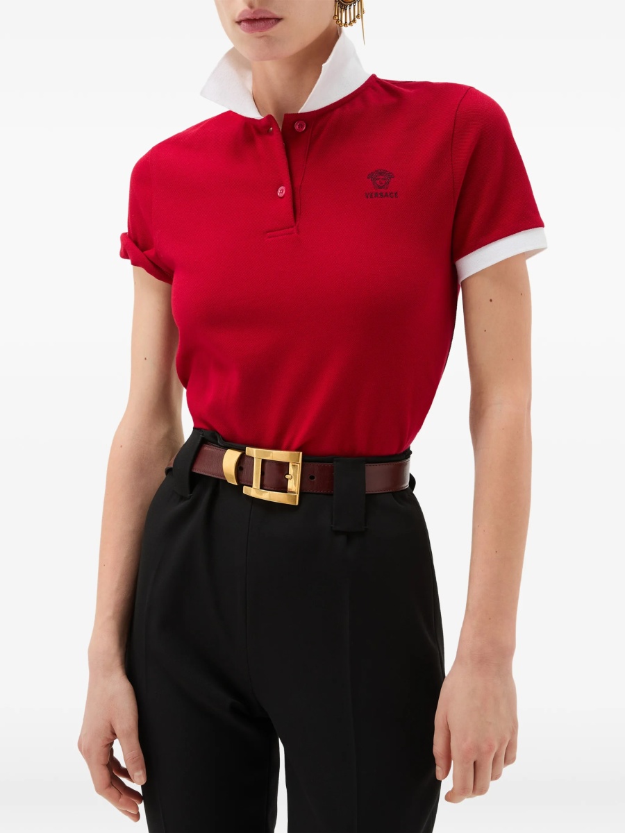 Tricou Polo Versace rosu - Img 3