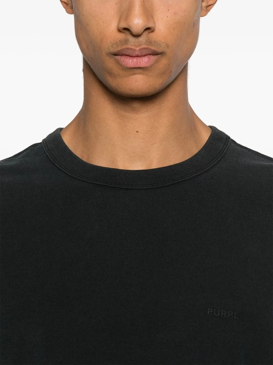 Tricou PURPLE BRAND negru din bumbac - Img 6