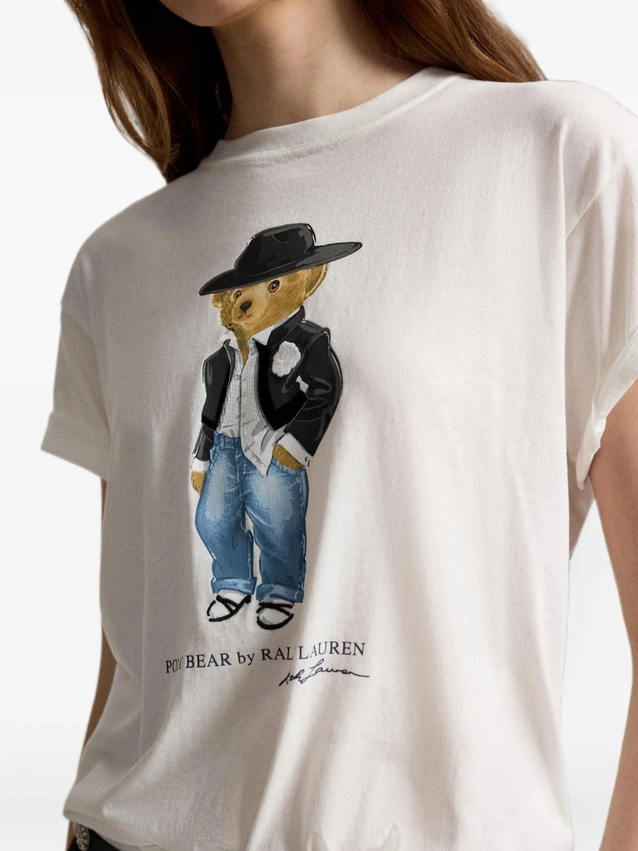 Tricou Ralph Lauren POLO BEAR alb - Img 5