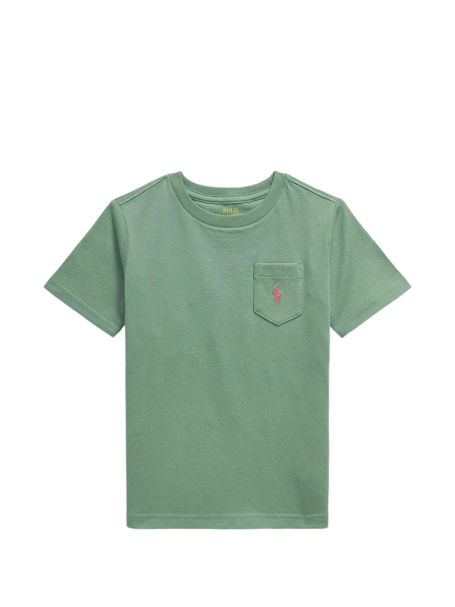 Tricou Ralph Lauren verde din bumbac - Img 7
