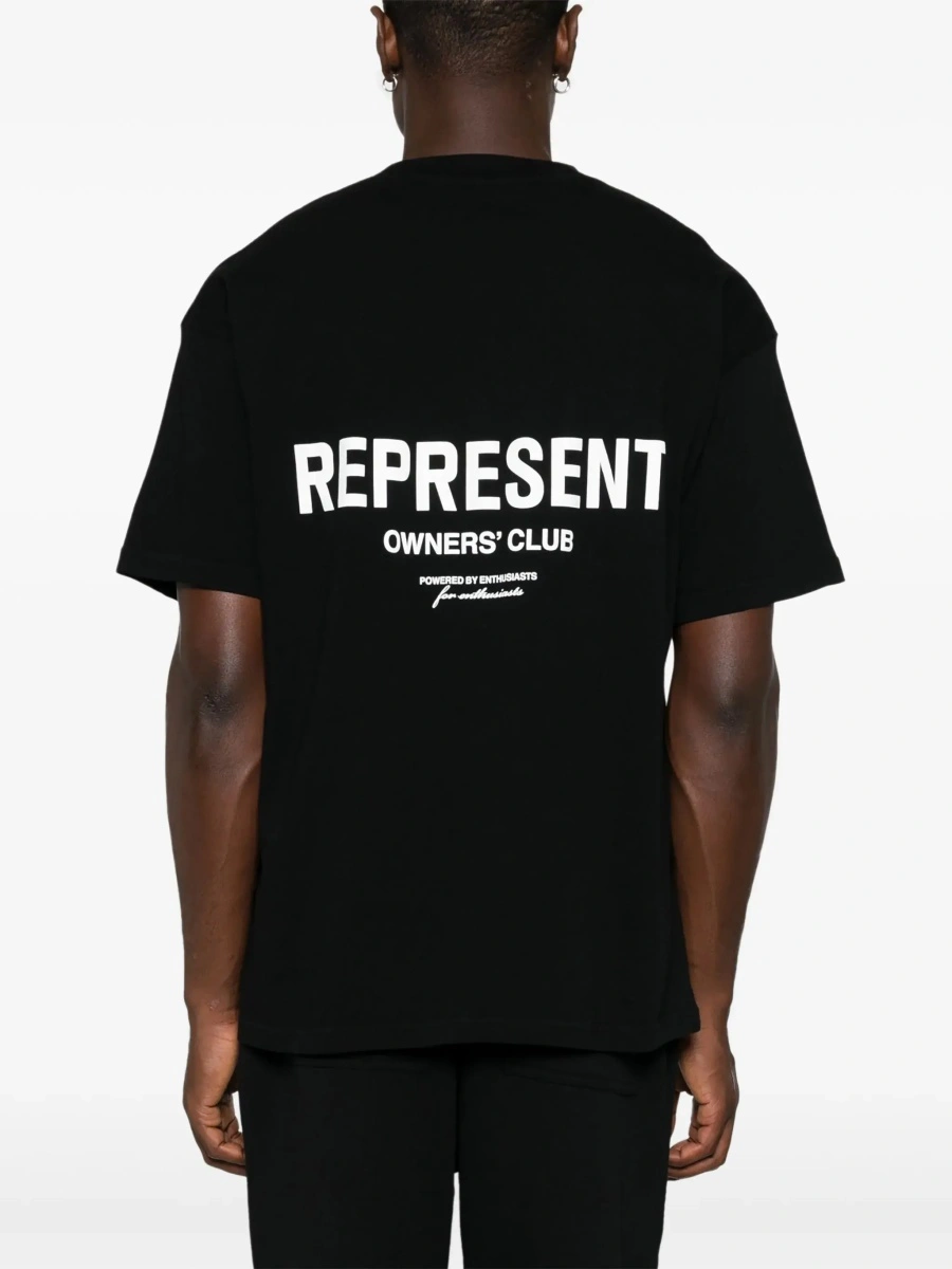 Tricou REPRESENT negru din bumbac - Img 6