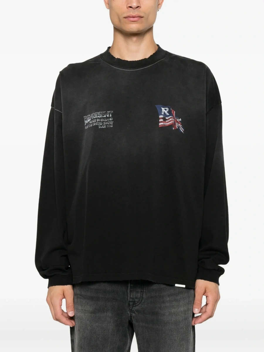 Tricou REPRESENT negru din bumbac - Img 6