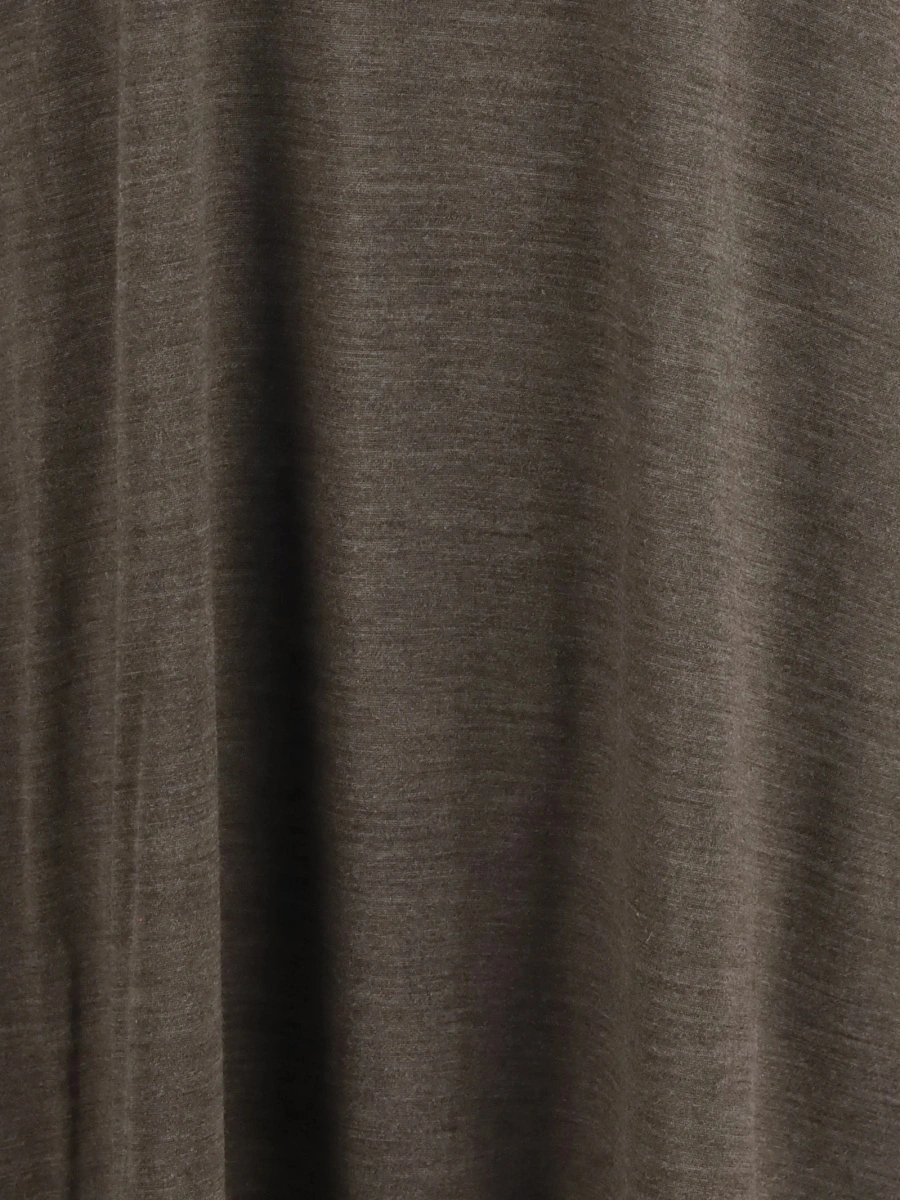 Tricou Rick Owens maro din lana si matase - Img 3