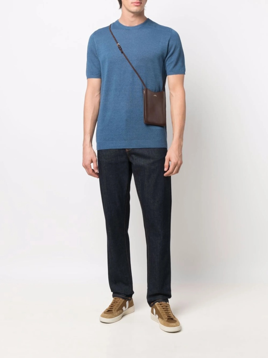 Tricou Roberto Collina albastru - Img 2