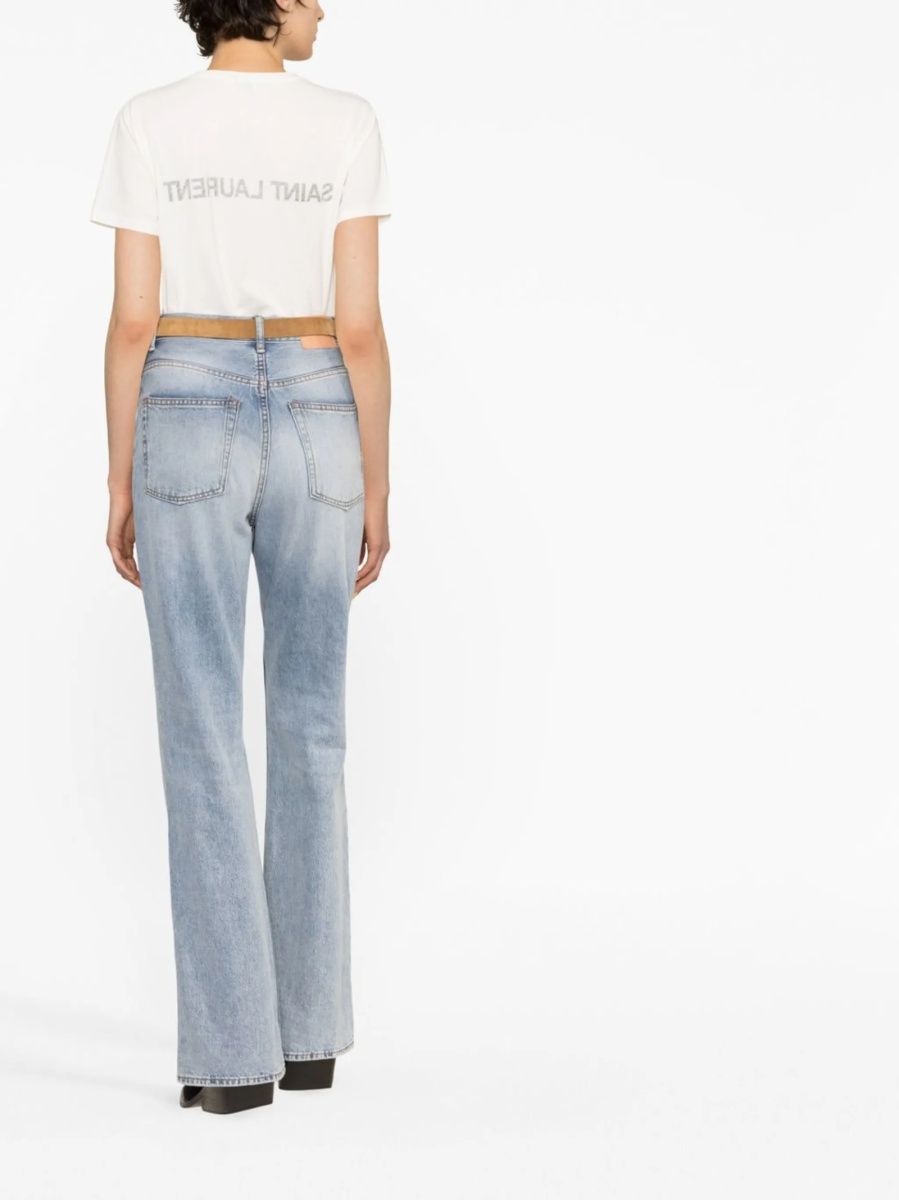 Tricou Saint Laurent alb din bumbac - Img 3