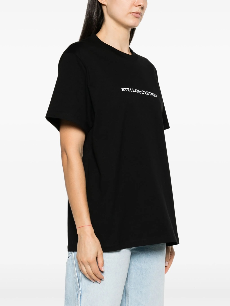 Tricou Stella McCartney negru din bumbac - Img 3