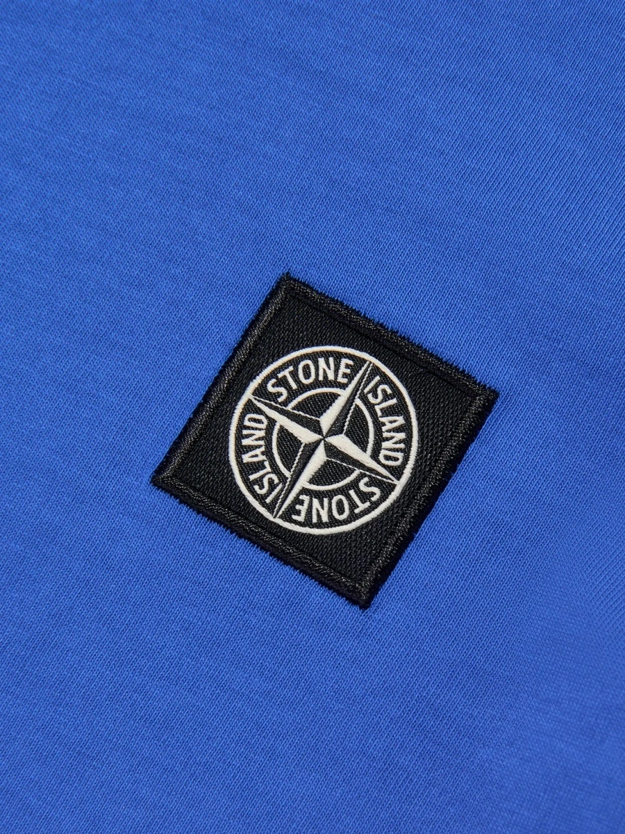Tricou Stone Island albastru din bumbac - Img 6