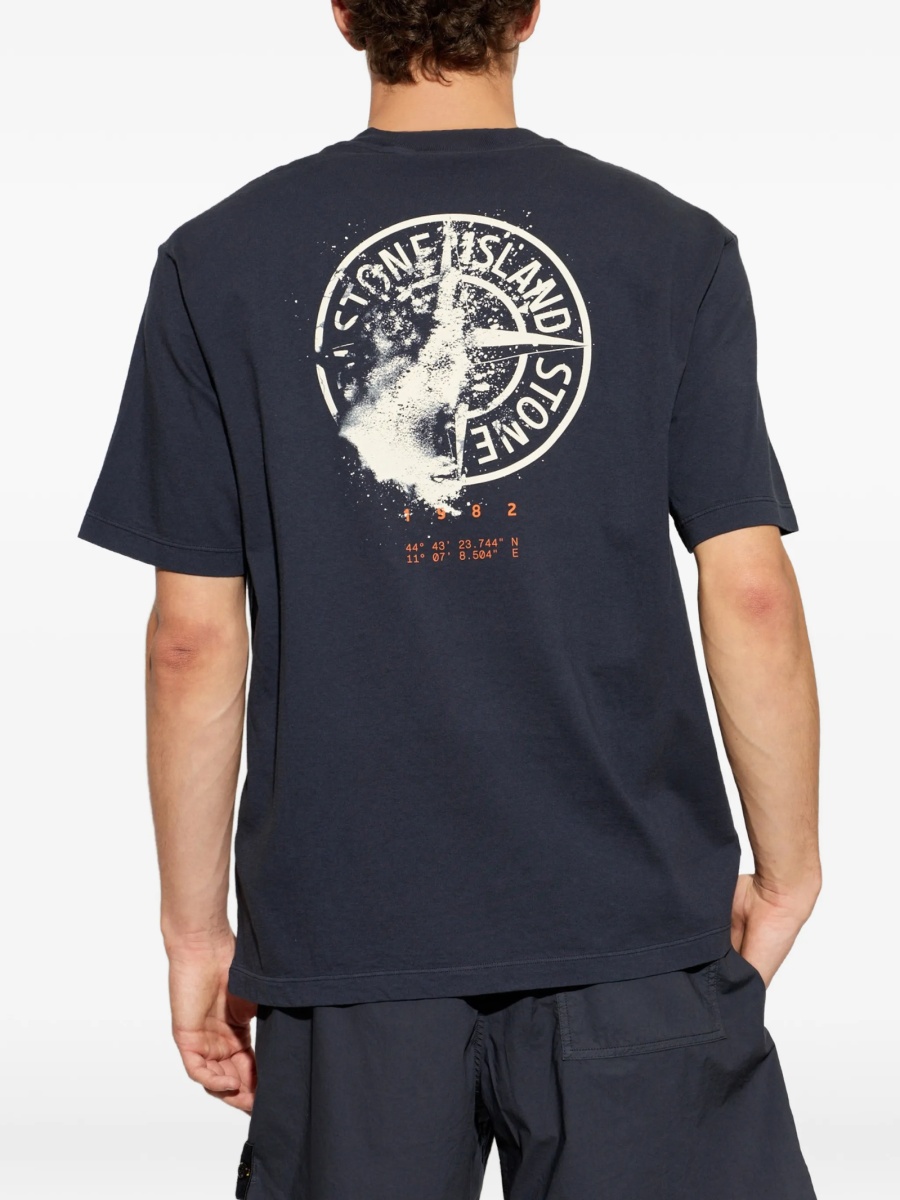 Tricou Stone Island albastru - Img 4