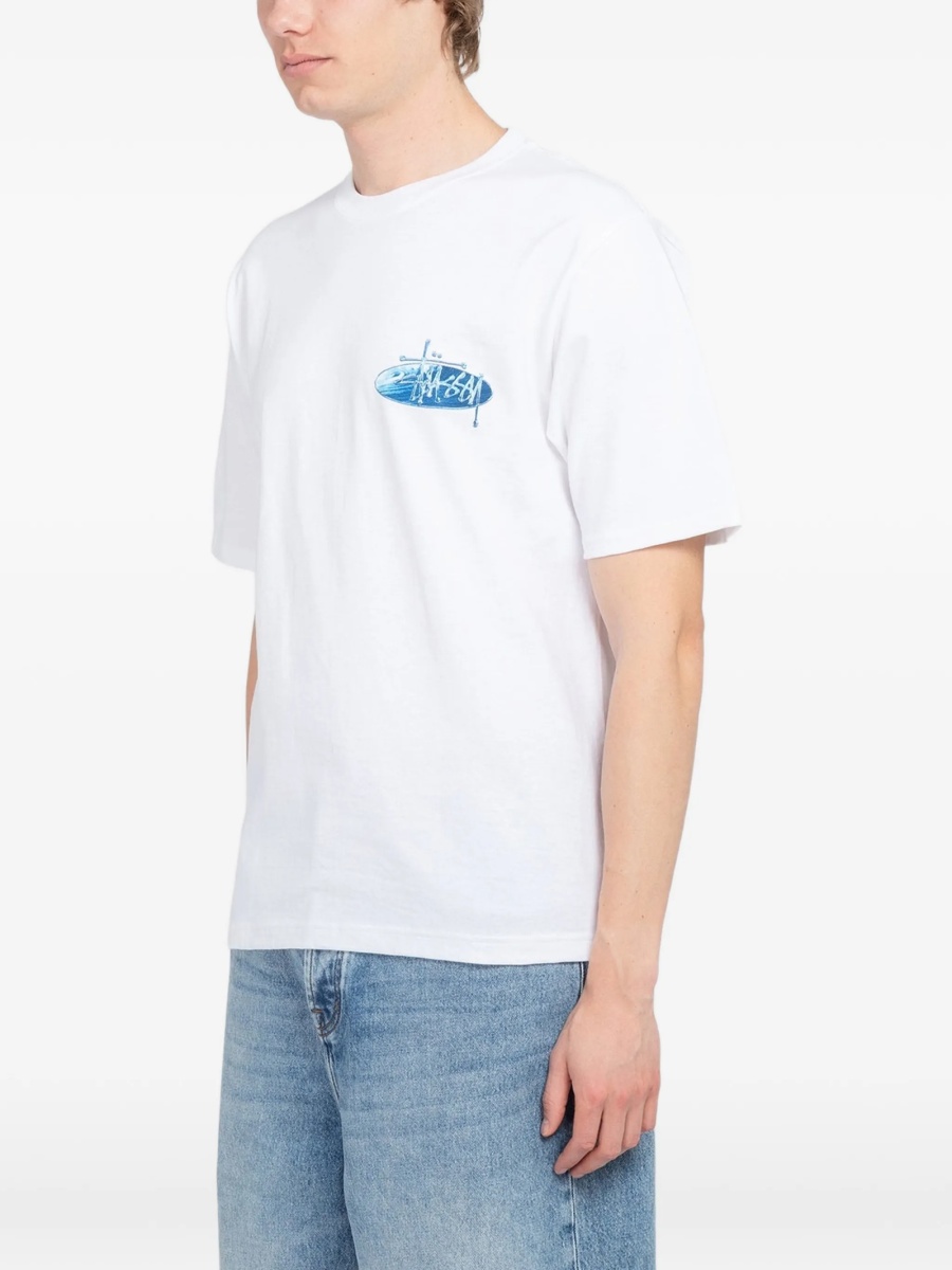 Tricou STÜSSY alb - Img 3