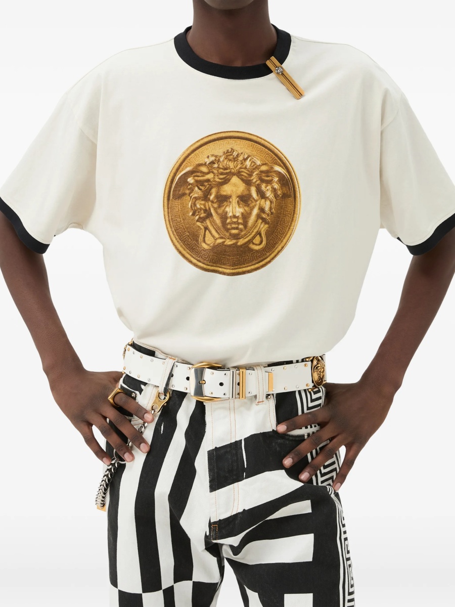 Tricou Versace alb - Img 3