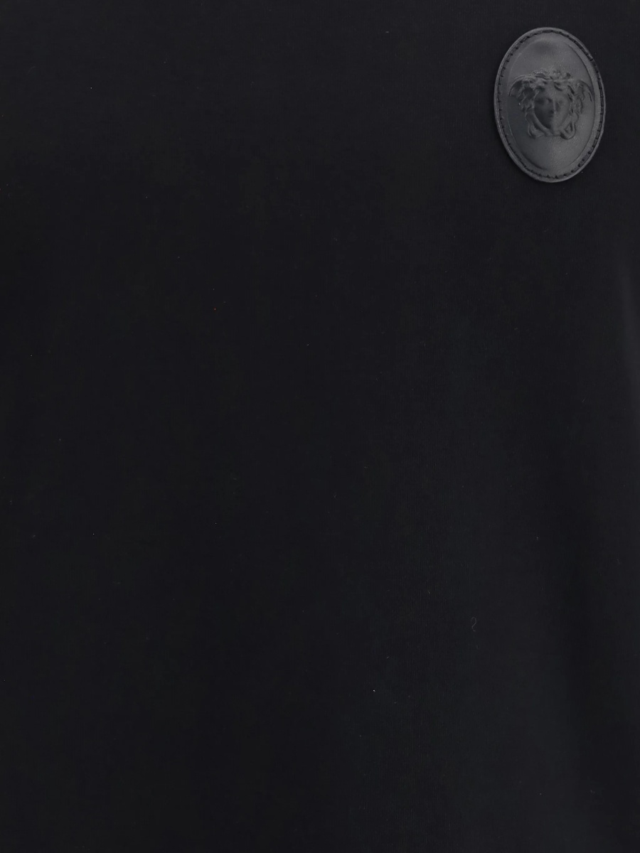 Tricou Versace negru din elastan si bumbac - Img 3