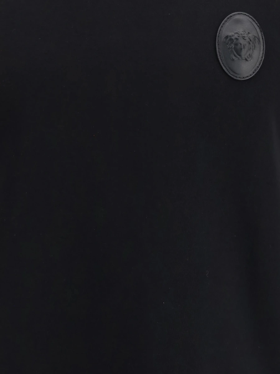 Tricou Versace negru din elastan si bumbac - Img 3