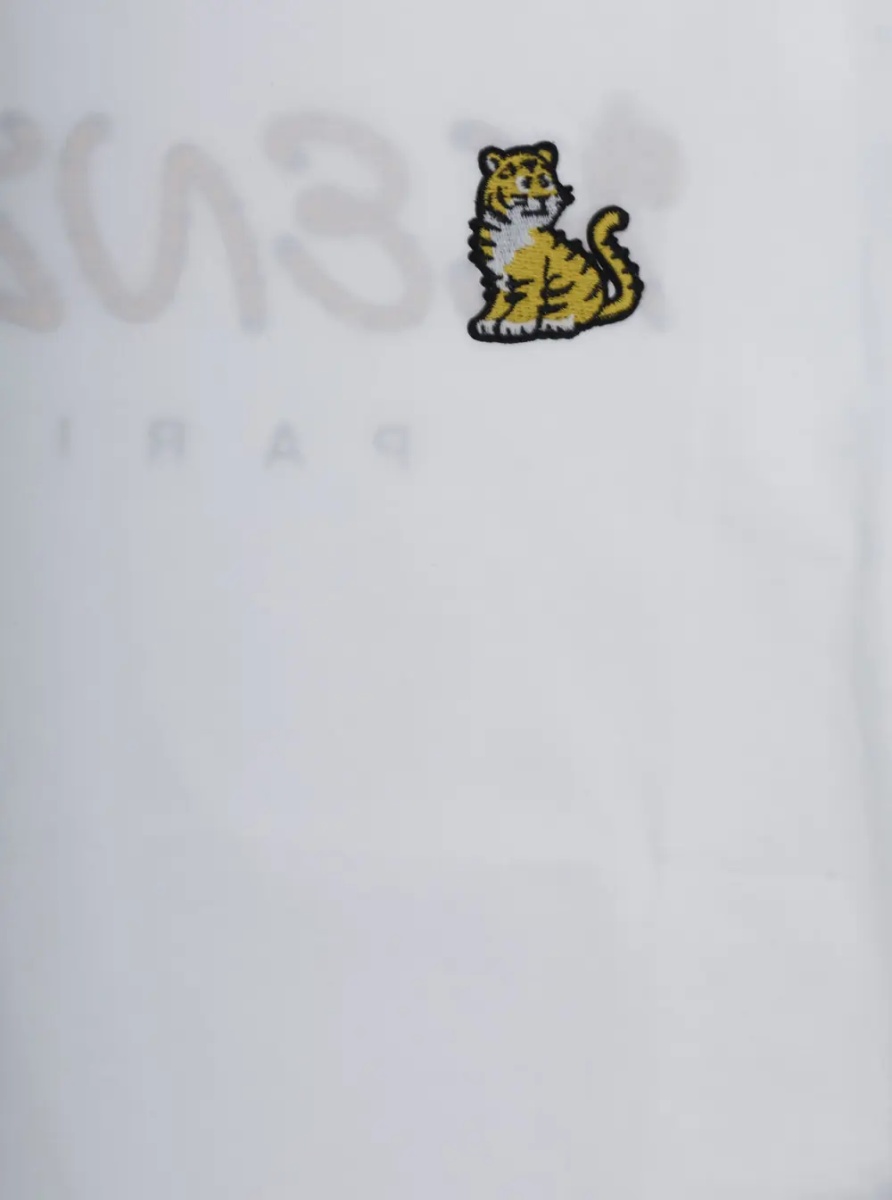 Tricou White T-Shirt with Embroidered Logo on Front and Lettering Logo on Back in Cotton Boy - Img 3