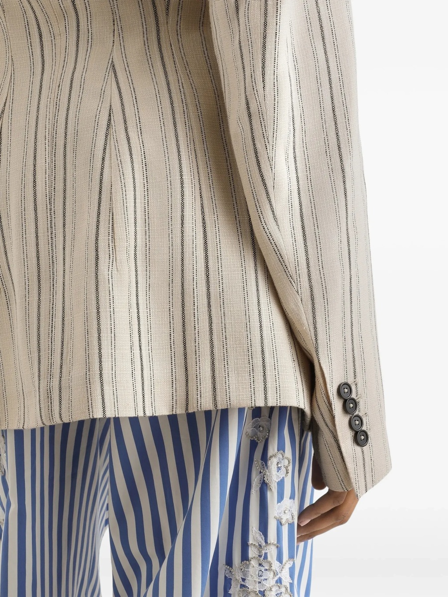 Vesta Single-breasted regimental pinstripe Jacket - Img 7