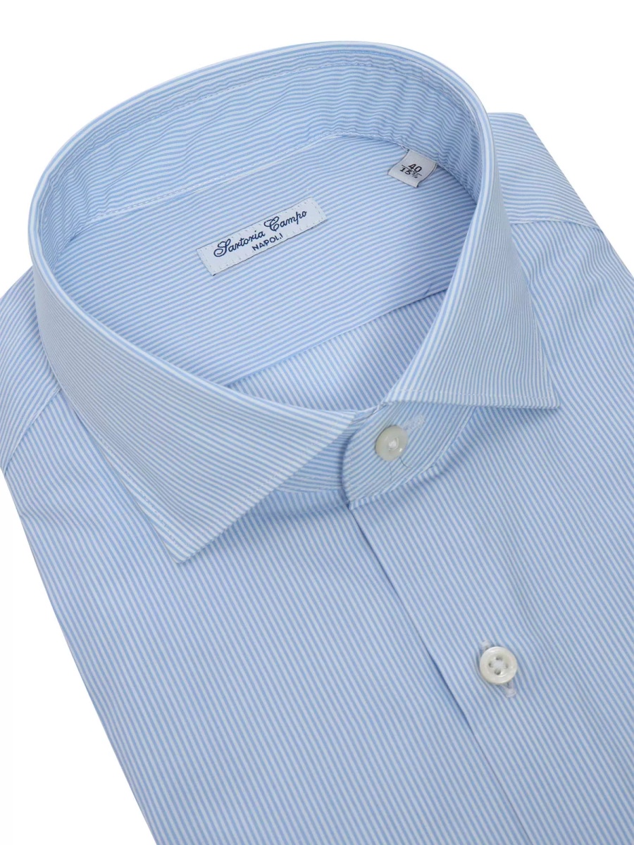 White and blue striped shirt - Img 2