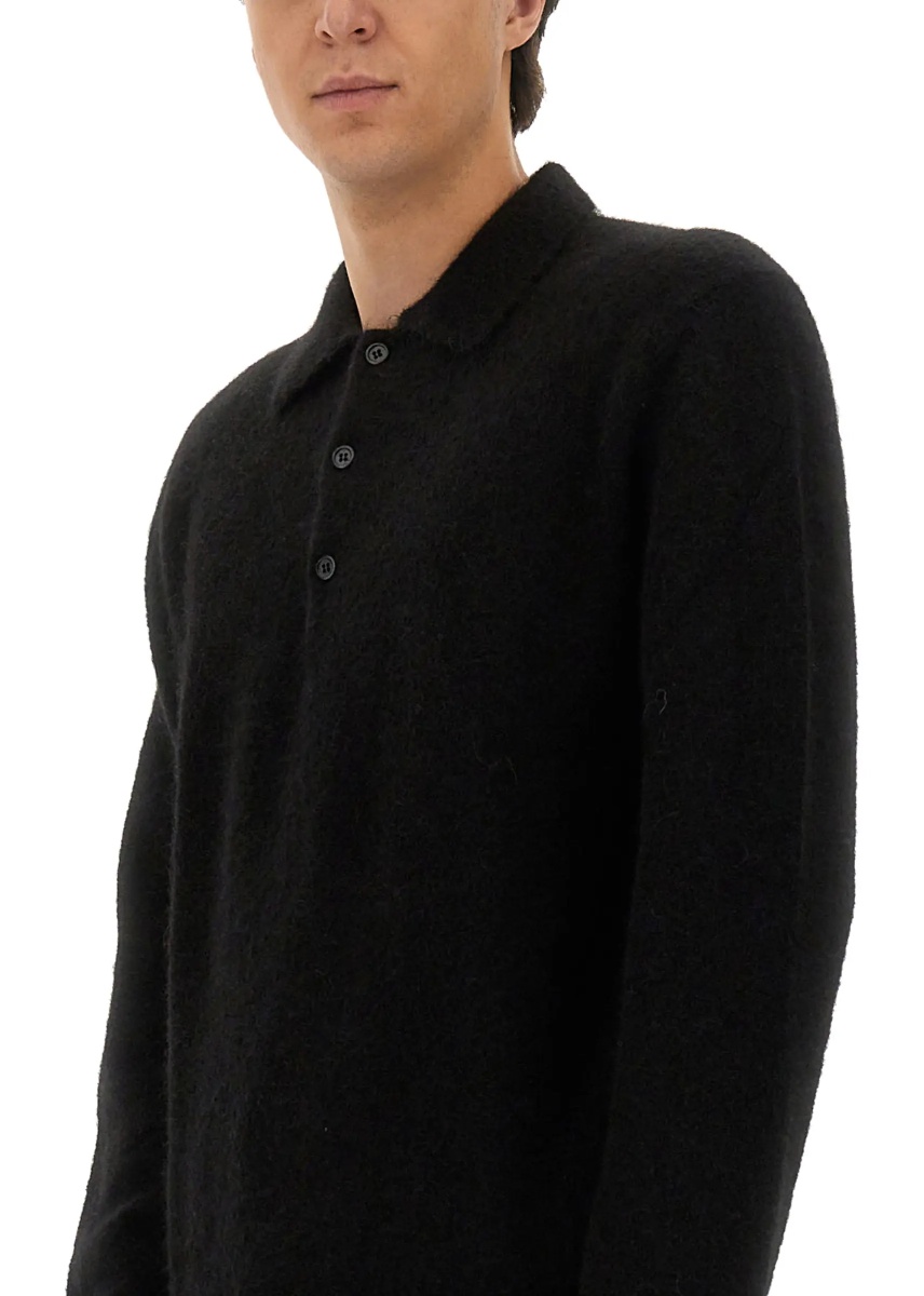 Wool Sweater With Polo Collar - Img 4