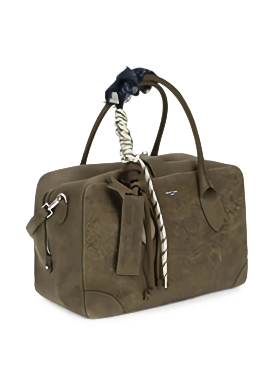 Accesorii de voiaj Golden Goose maro din piele - Img 4