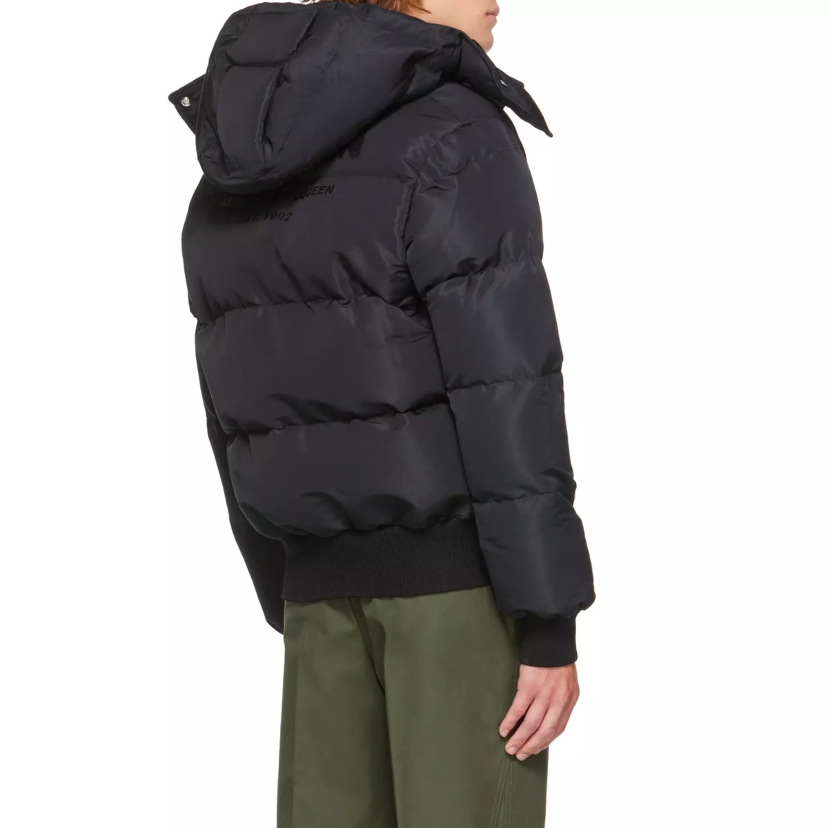 Alexander Mcqueen Wool Blend Padded Bomber - Img 3